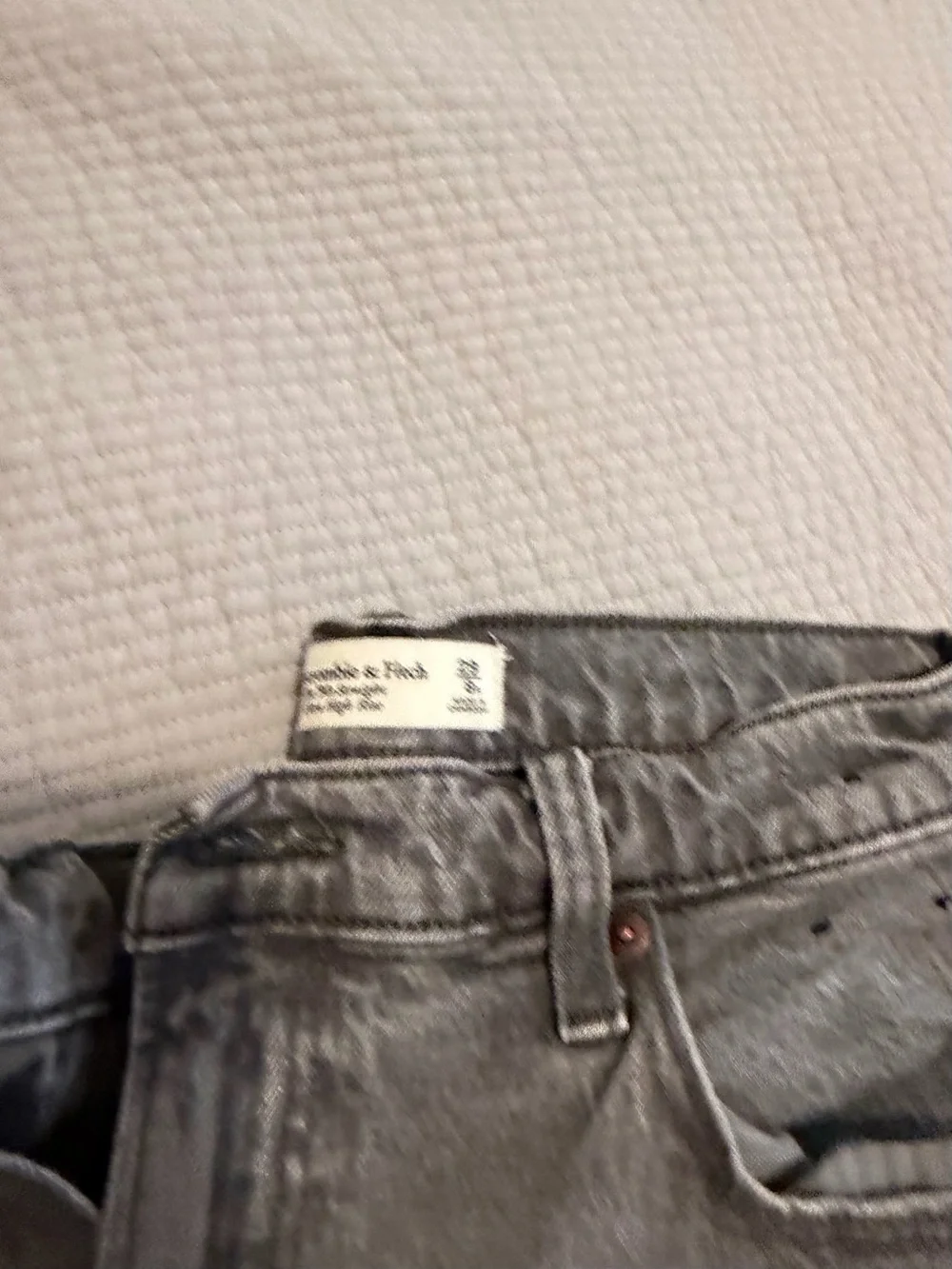 Classic High-Waist Grey Women's Jeans